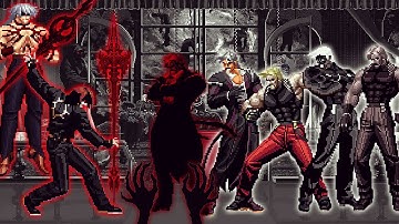 [KOF Mugen] Orochi Element Kyo Vs Ultimate Bosses Rugal Bernstein Team