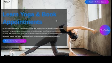 Creating a  Responsive Yoga Landing page website: Html, Css