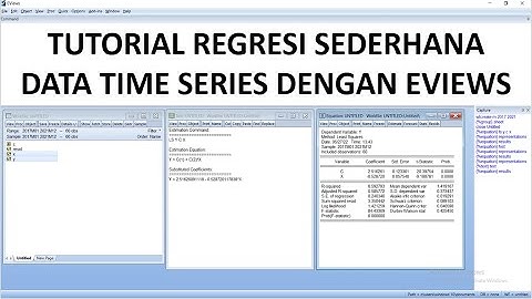 Tutorial Regresi Sederhana Data Time Series dengan Eviews