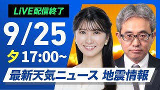 ウェザーニュースの配信のサムネイル画像