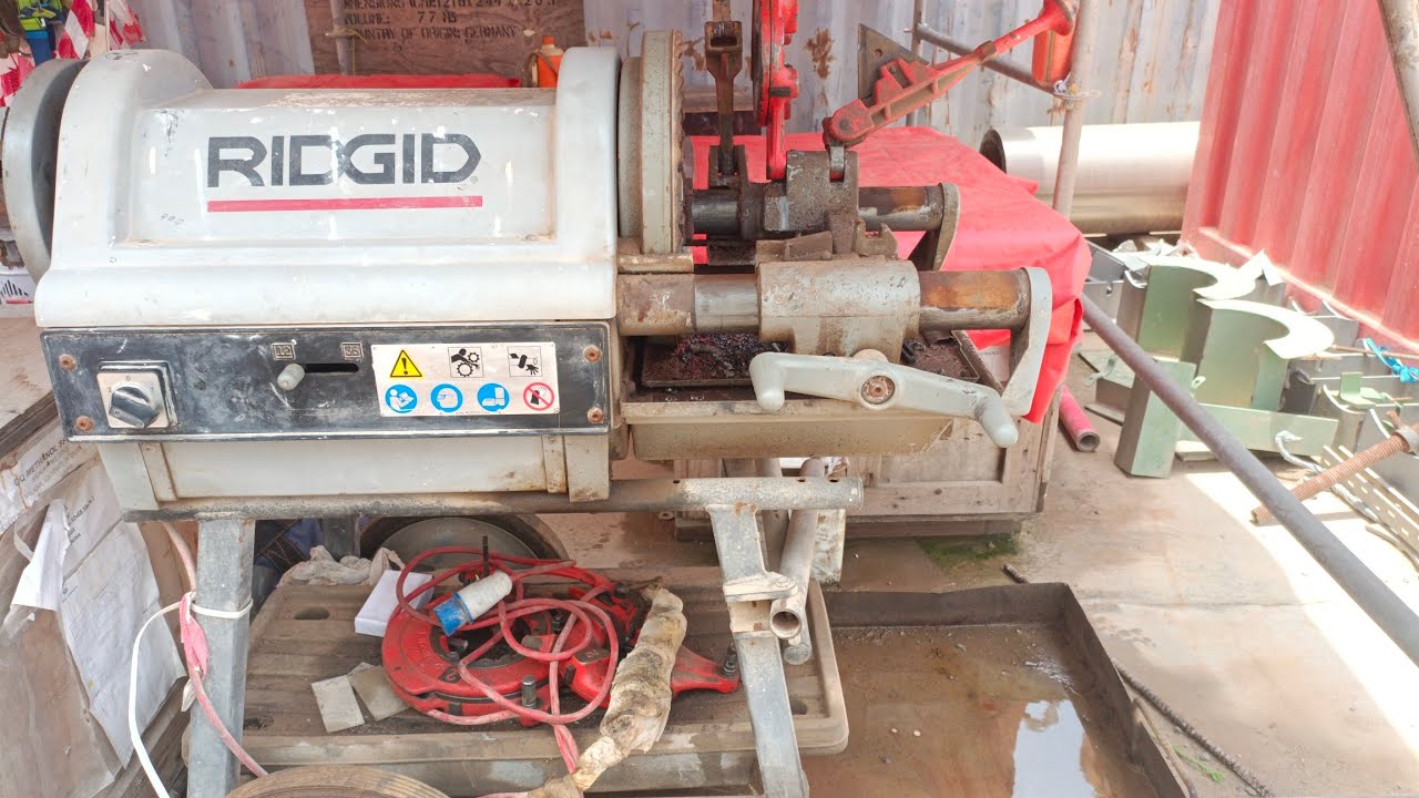 Gi Pipe Threading Machine 1 2 To 4 How To Threading Steel Pipe 