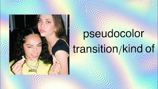 pseudocolor transition/kind of, on video star 🤍❤️