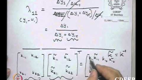Interaction Analysis and Multi-loop Control (contd.)