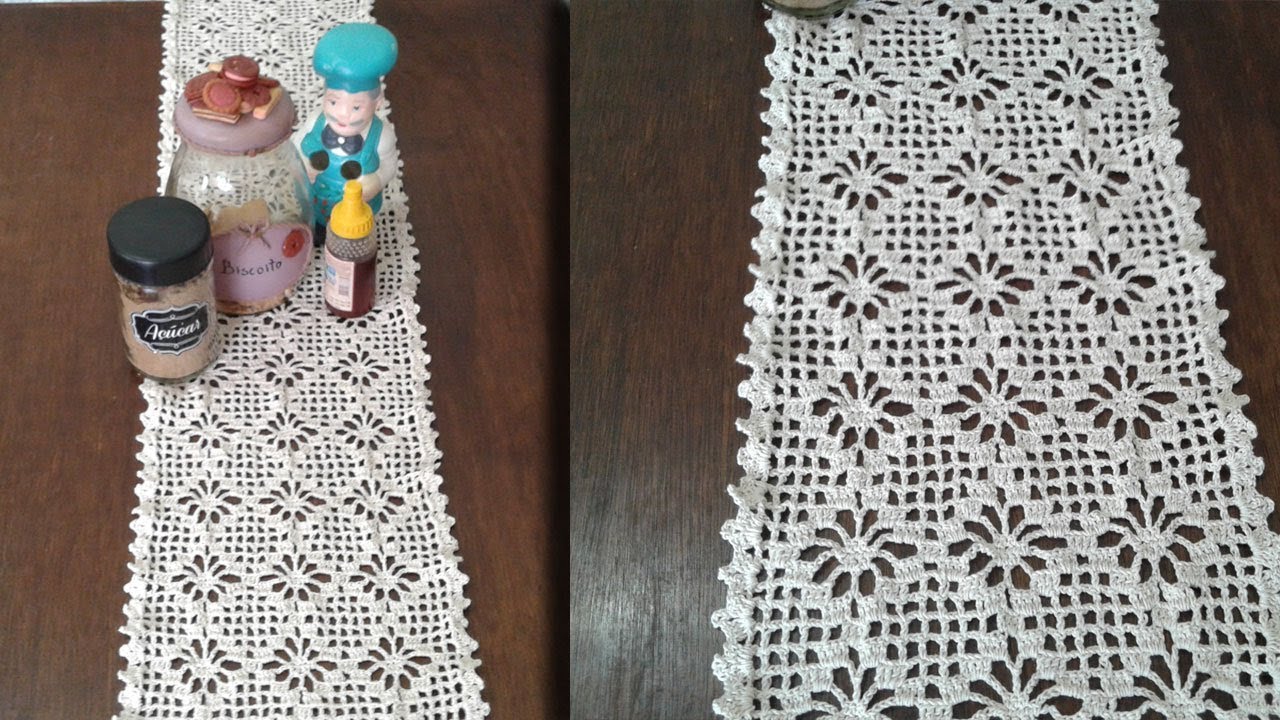 Caminho de mesa ponto aranha