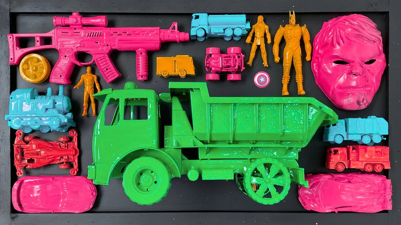 Membersihkan mobil truk, truk oleng, hero, kereta api, mobil balap, damkar, topeng, ,mobil monster