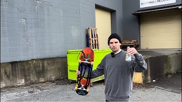 Skateboarding on a back alley dumpster on Vancouver Island | part of Canadian Heritage