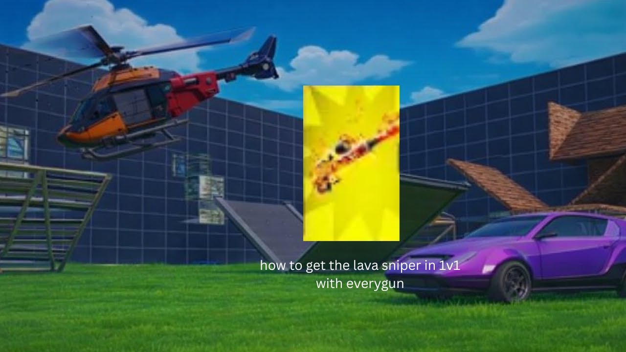how to get the lava sniper in 1v1 with every gun