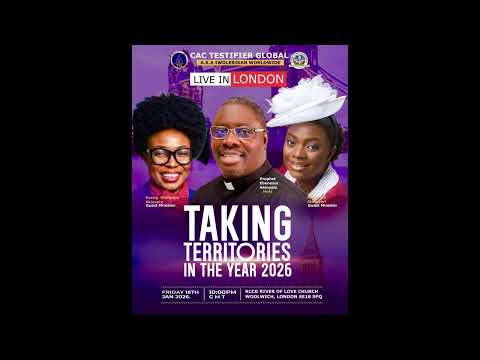 Cac Testifier Global 30 Days Fasting Prayer Day 10 January 11th 2026 