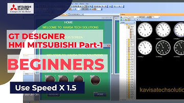GT DESIGNER 3 BASICS | Mitsubishi hmi design |mitsubishi hmi programming |gt designer 3 tutorial