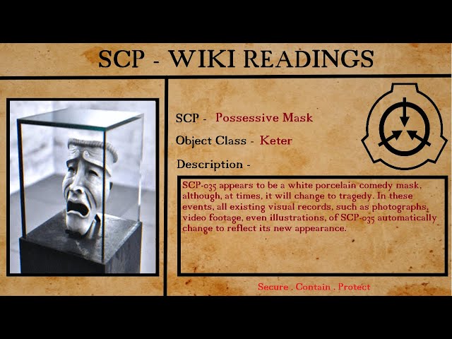 SCP-035: Possessive Mask #scpfoundation #scptiktok #scp #AI #scp035 #