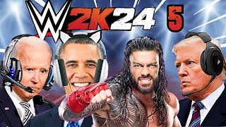 US Presidents Play WWE2k24 - Pt.5