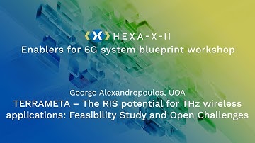 Hexa-X-II Jan24 WS Session 10 | RIS potential for THz Wireless Applications with G.Alexandropoulos