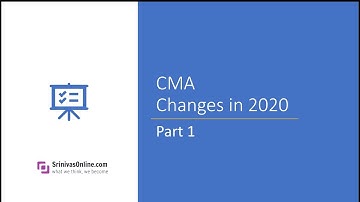 CMA US Part1 Changes 2020 | www.MyLetsLearn.com | CMA Video Lectures