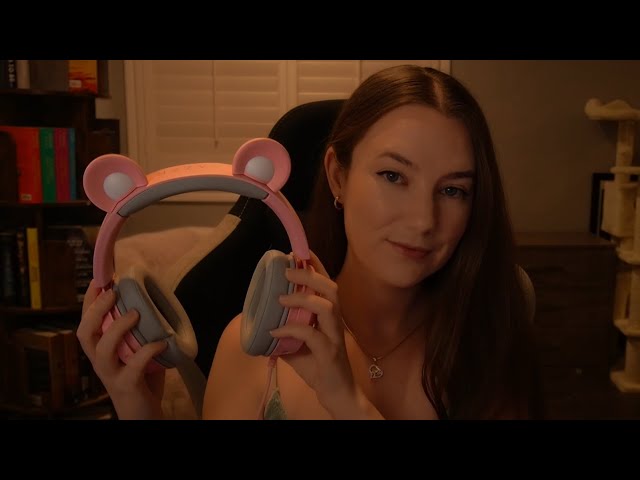 ASMR ♡ Headphone Tapping and Scratching (with echo) | (No talking)