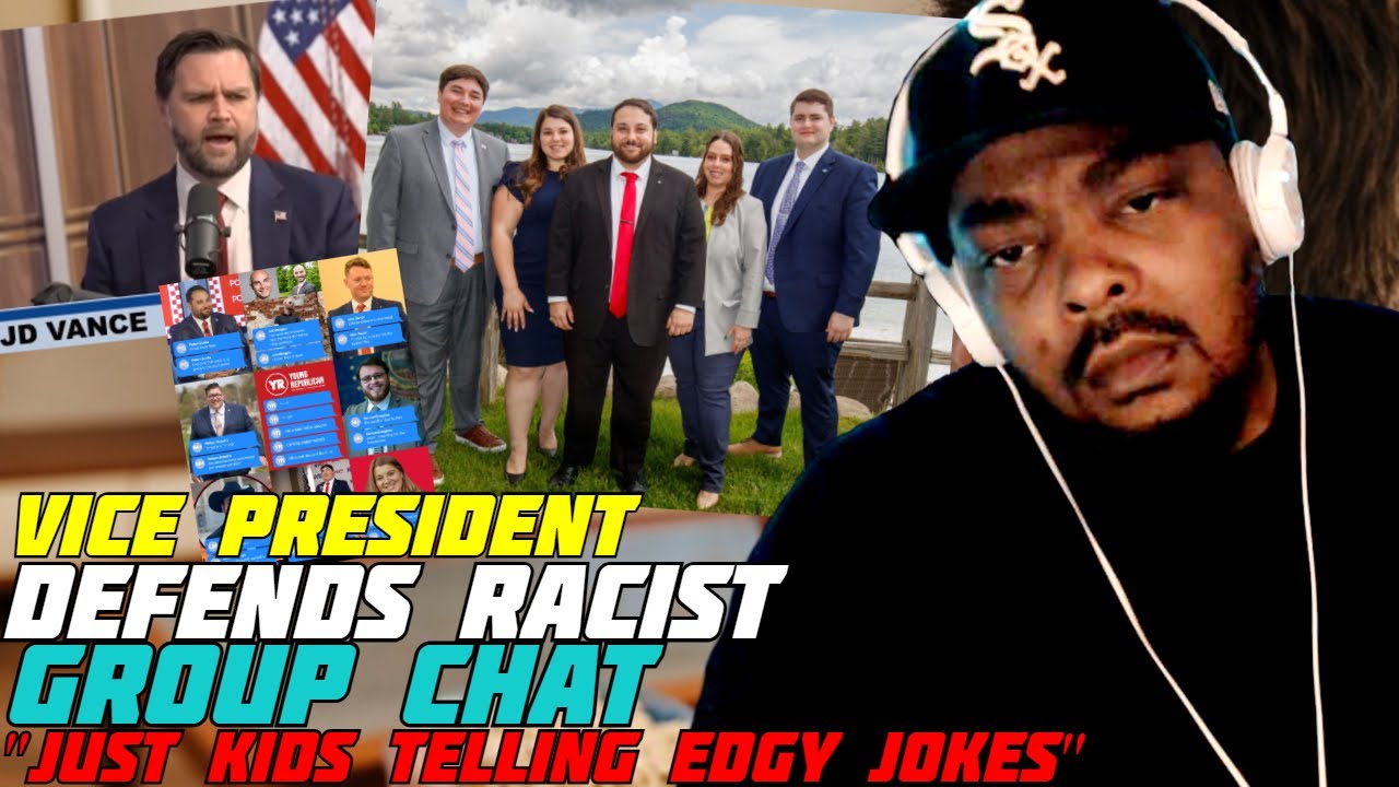 Джей Ди Вэнс преуменьшает значение чата молодых республиканцев-расистов, называя его «детьми, рас...