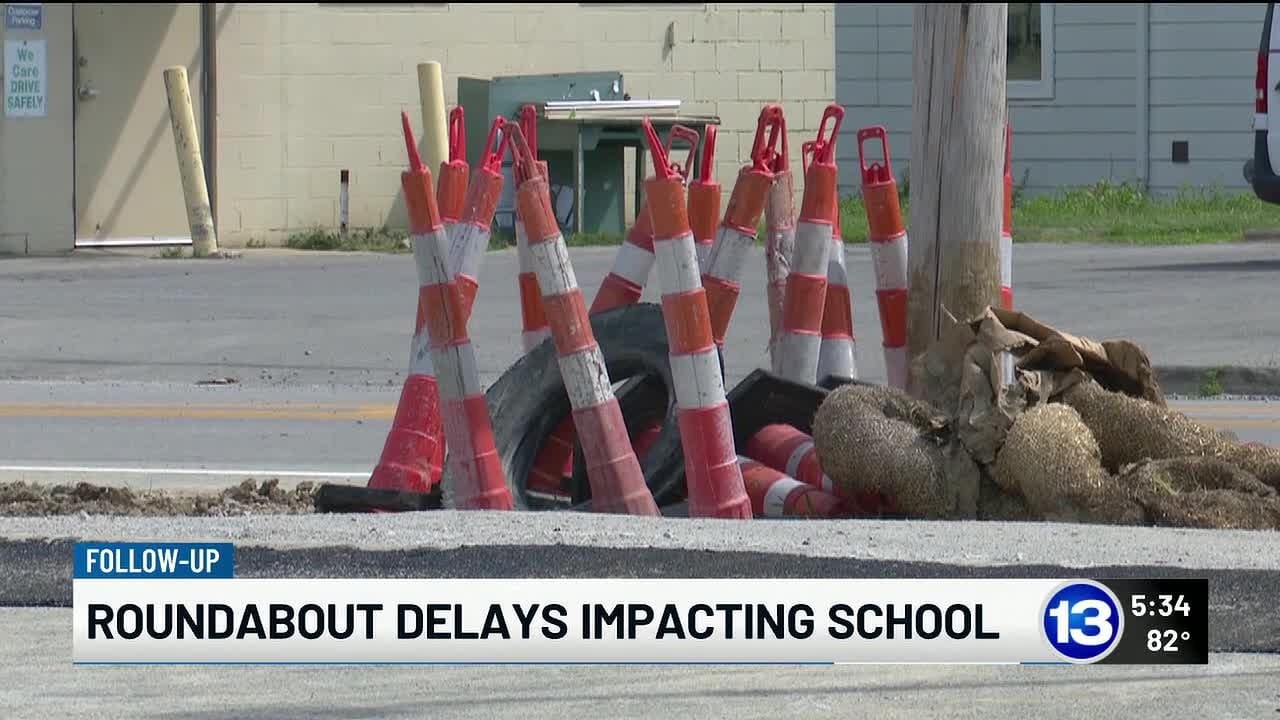 Roundabout construction delays impacting school traffic in Monclova Twp.