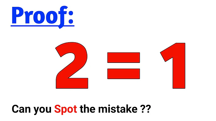How to prove that 2 = 1 using Derivative || Funny math proof || can you spot the mistake ??
