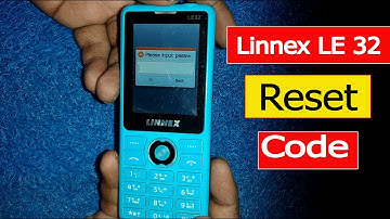 Linnex Mobie LE-32 Reset Code || Linnex Factory Reset Code || Linnex Hard Reset ||Linnex Code Number