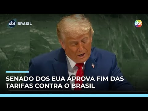 Video senado-dos-eua-aprova-fim-das-tarifas-de-50-sobre-importacoes-brasileiras-sbt-brasil