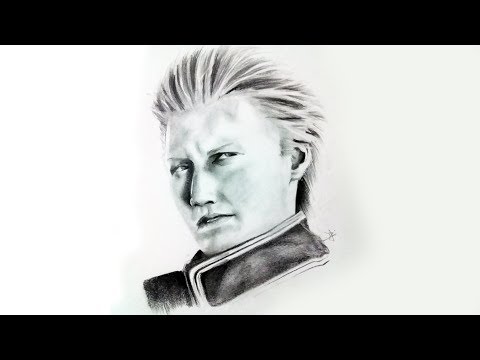 Draw vergil dmc5 smoking a cigarette