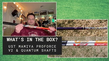 Unboxing the new new UST Mamiya Quantum shaft plus the updated UST Mamiya Proforce V2 shafts