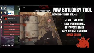 MW BOT LOBBY / XP TOOL (working november 2021)