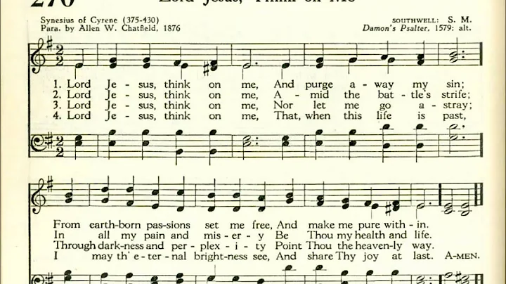 Lord Jesus, Think on Me (Southwell)