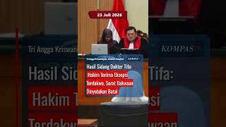 Hasil Sidang Dokter Tifa: Hakim Terima Eksepsi Terdakwa, Surat Dakwaan Dinyatakan Batal #short