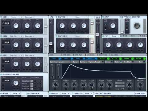 Skrillex Cinema Bass sound in 60 Seconds (Massive Dubstep Tutorial)