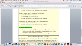 Health and PE 10 Fitness Log Directions