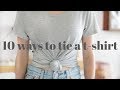 10 Ways To Tie A Basic T-Shirt