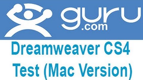 Guru Dreamweaver CS4 (Mac Version) Exam Answers