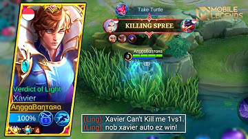 XAVIER TUTORIAL | How To Counter Hyper Ling in Solo Ranked | Xavier Top Global Best Build MLBB