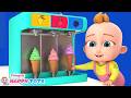 Chanson de la crème glacée | Bébé mange des crèmes glacées colorées | Happy Tots Français