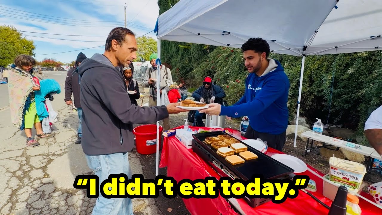 Готовим 100 жареных сыров для бездомных!