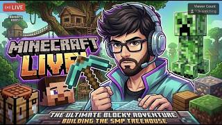 Making a Tree House | Minecraft Stream | LIVE #minecraft #gaming