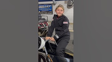 Abbie in her Halfscale Jr Dragster - 60 ft test