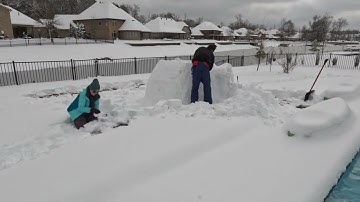 Igloo Build Time Lapse GoPro Hero 10