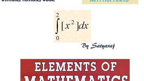 Integration of [x^2] step function/greatest integer function from 0 to 2