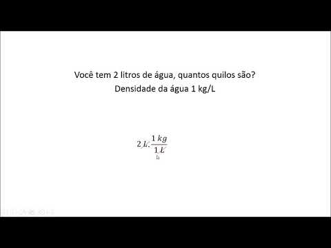 Vídeo: Como Converter Quilogramas Em Litros
