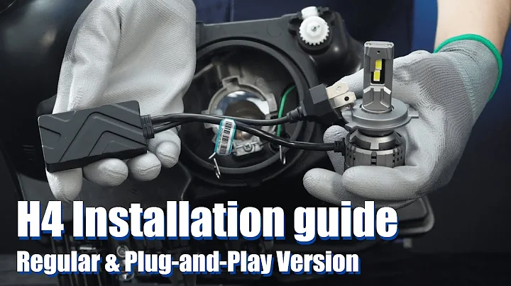 H4 9003 HB2 LED Bulbs Installation guide - With wire & plug-and-play version