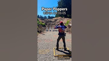 Paper Poppers - USPSA Classifier CM 03-05 - Carry Optics #uspsa #ipsc #czshadow2 #bshock