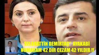 SELAHATTİN DEMİRTAŞ”  AYAKABİ NUMARAM 42 DIR CEZAM 42 YILDIR !!!