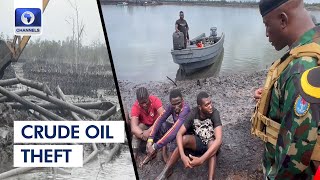 NNPC Dismantles Illegal Pipeline As Navy Arrests Suspects In Rivers