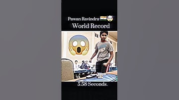 India’s Pride🇮🇳 | Pawan Ravindra 5.58s Rubik’s Cube Record 🔥#viral #indianrecord #rubikscube #shorts