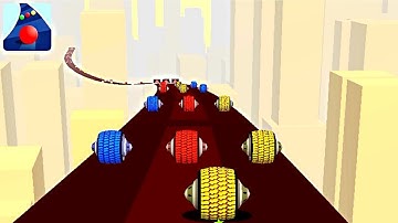 Color Road ! Tyre balls Levels Gameplay Part 32 android, ios