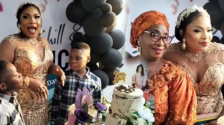 MOMENT LAIDE BAKARE CHILDREN CELEBRATE HER AT HER BIRTHDAY PARTY