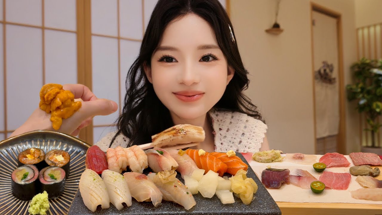 omakase放题也是被我给遇上了，猜猜吃了几贯？【温油辣辣U】