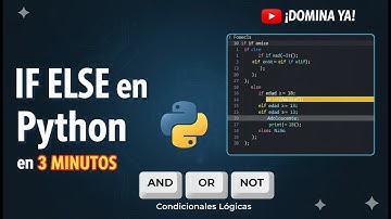 IF ELSE en Python en 3 MINUTOS | Aprende Condicionales RÁPIDO y FÁCIL