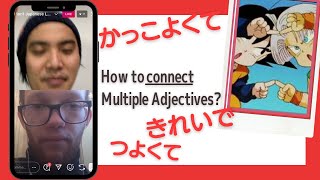 How to connect Adjective words?
